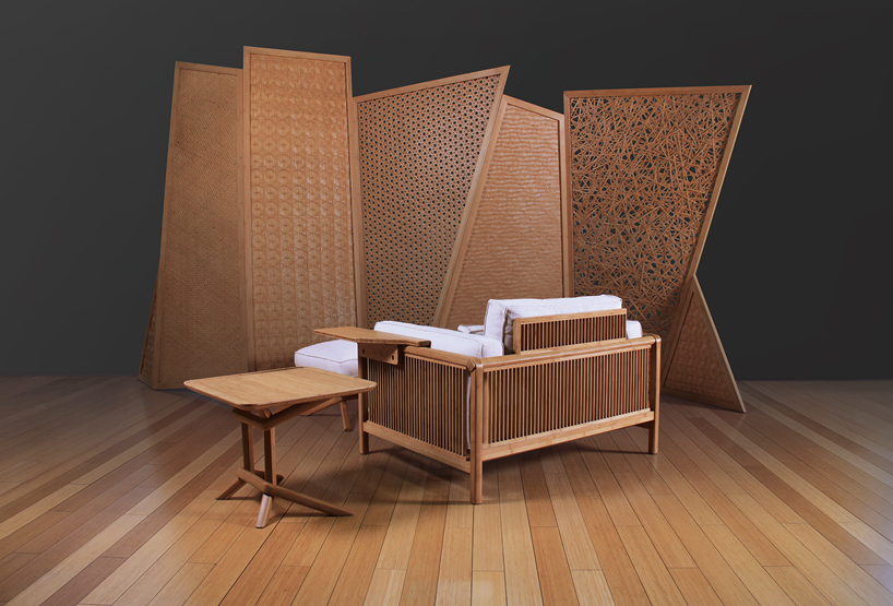 xiao yao by jeff dayu shi merges oriental bamboo chair + western sofa