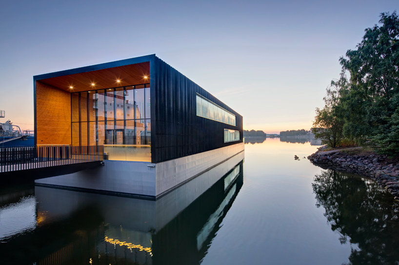 K2S architects floats arctia's ice breaking headquarters in helsinki