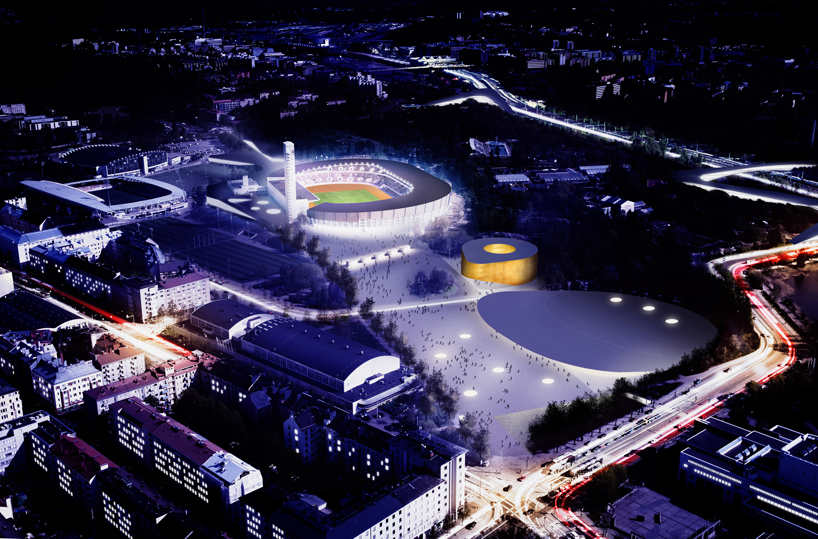 K2S architects plans multipurpose arena for helsinki's olympic site