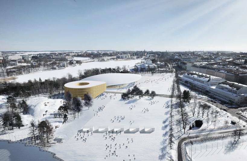 k2s architects mantymaki arena helsinki olympic stadium designboom
