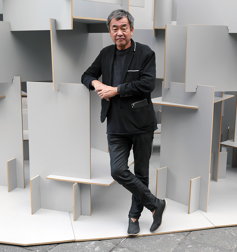 kengo kuma tells us about his 'habitable forest' pavilion at AMD 2014