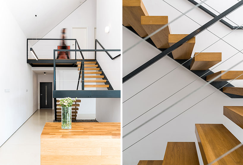 kropka studio projects a house in the landscape of stone and wood