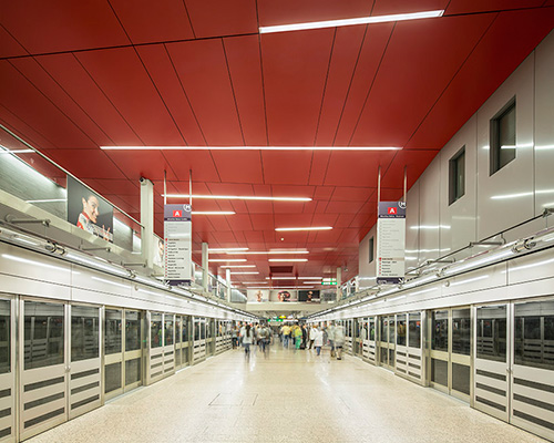 LCR architectes strengthens identity of jean-jaurès subway station