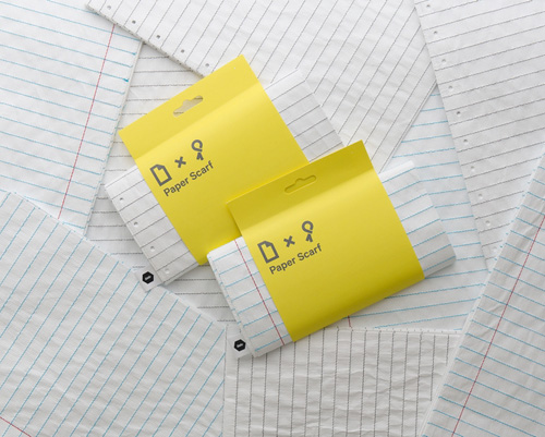 write on your apparel with little factory's paper scarf