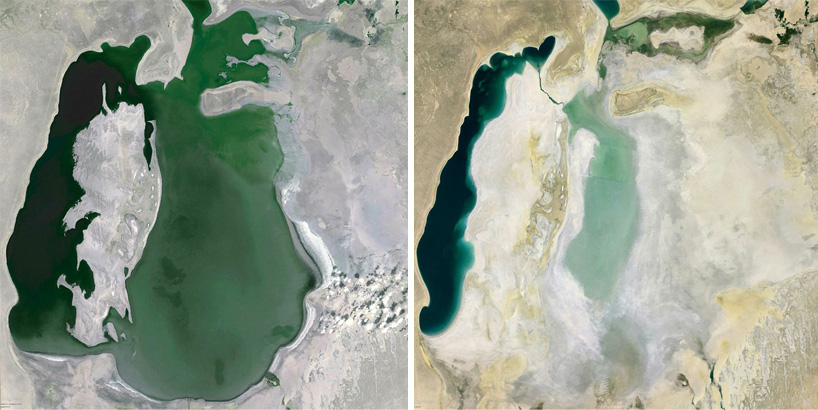 exhibition of google earth views maps the changing face of the planet