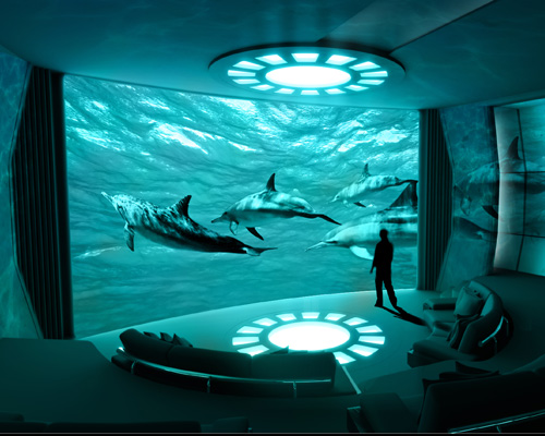nemo room IMAX private theater is the first on a superyacht