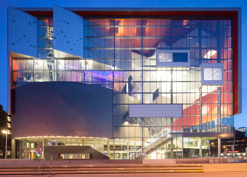 NL architects' floating pandora hall completed in utrecht music center