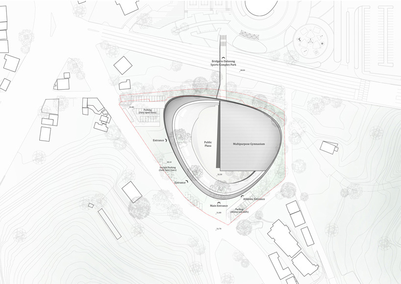nomad office architects dalseong citizens gymnasium competition south korea