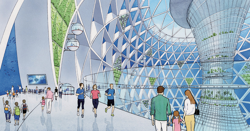 ocean spiral underwater city shimizu corp japan designboom