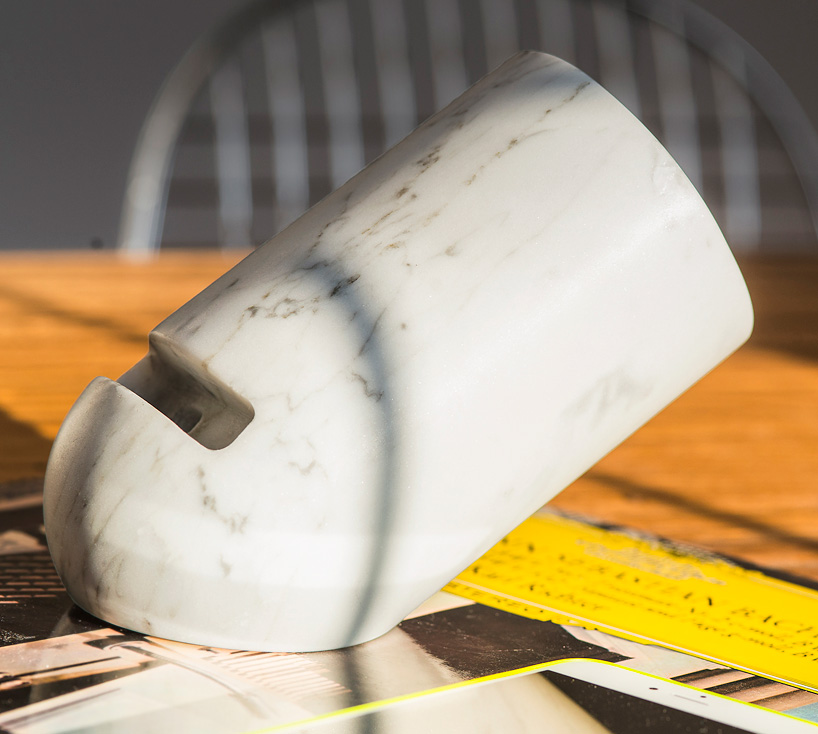 ovo by monitillo marmi is an amplifier made from carrara marble