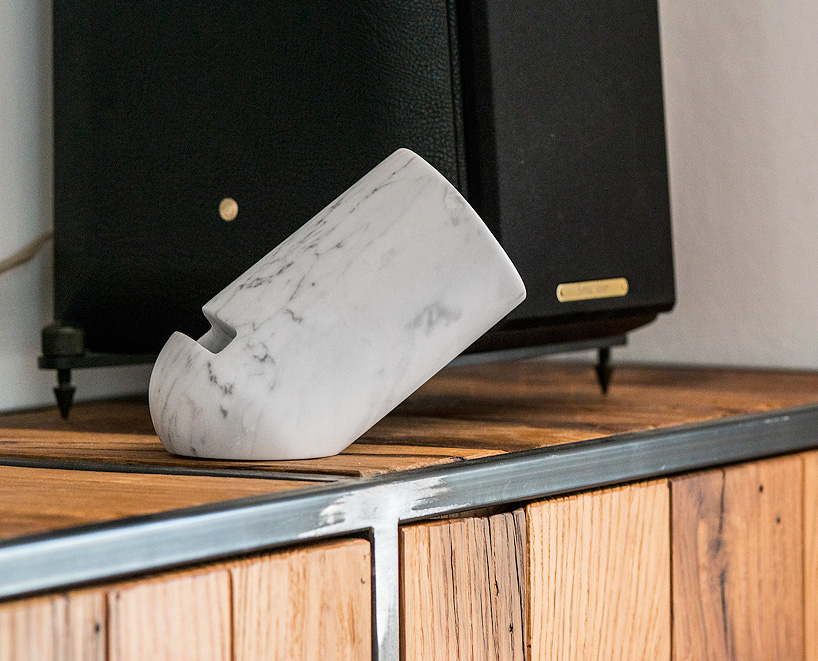 ovo by monitillo marmi is an amplifier made from carrara marble