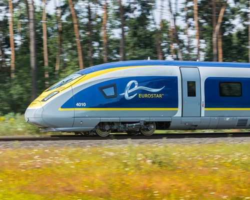 eurostar's 20th anniversary celebrated with pininfarina e320 train