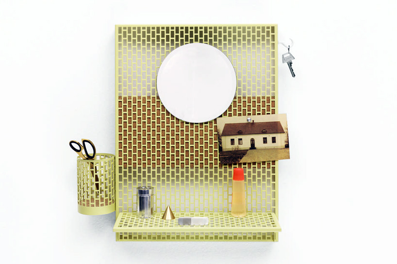 handy, brick pattern pinorama pin board designed by inga sempé for HAY