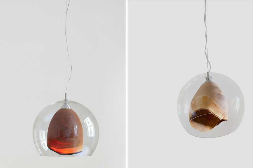 slow wood teca lamp shiina nardi lorenzo franceschinis