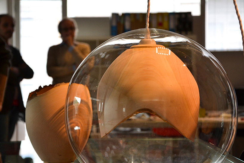 slow wood teca lamp shiina nardi lorenzo franceschinis