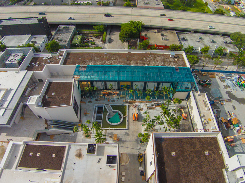 Aerial image Design District Miami Art Garage Design District