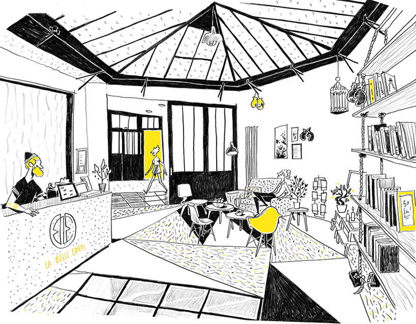 spray architecture la belle equipe thai boxing hall paris