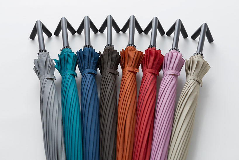 nendo stay-brella stands and hangs on its own