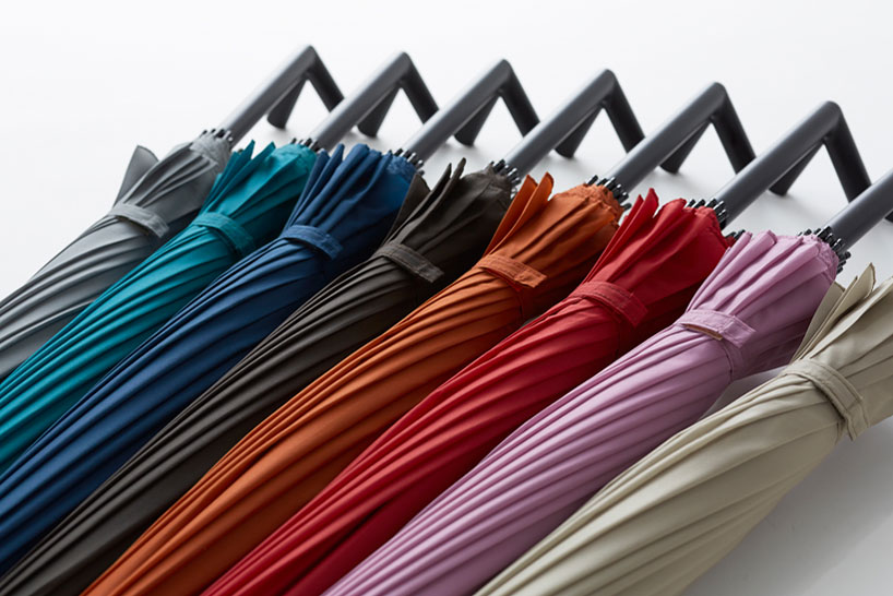 nendo stay-brella stands and hangs on its own