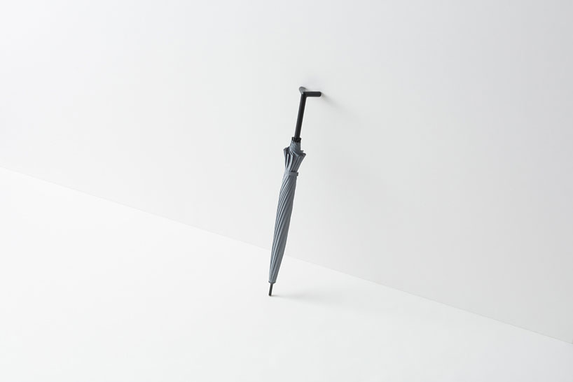 nendo stay-brella stands and hangs on its own