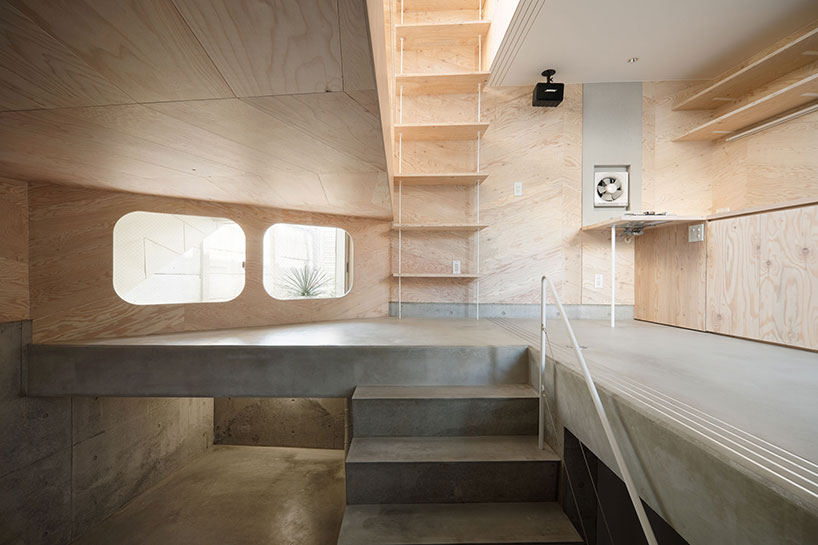 flat house completes 26 m2 polygonal tokyo bud house in tokyo