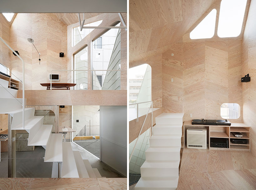 flat house completes 26 m2 polygonal tokyo bud house in tokyo