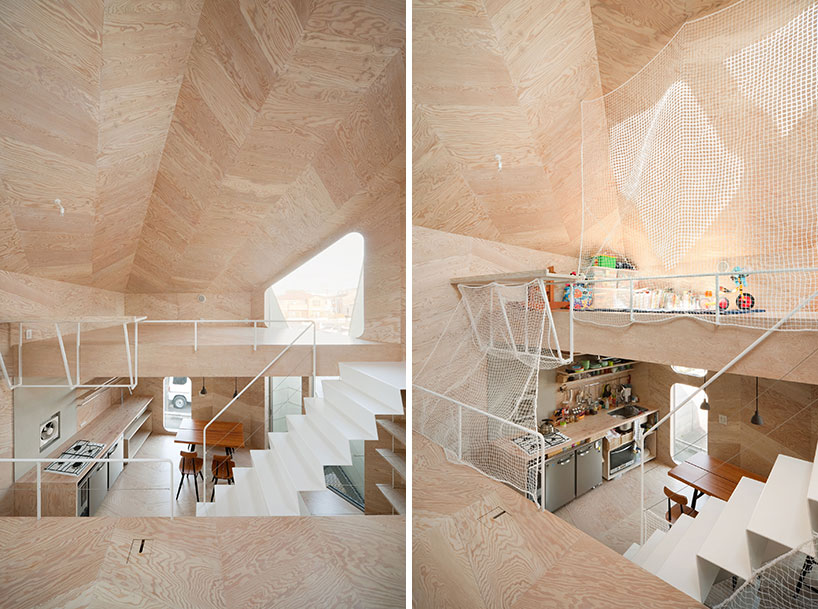 flat house completes 26 m2 polygonal tokyo bud house in tokyo