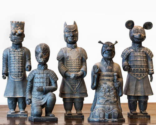 lizabeth rossof sculpts a terracotta army of pop culture characters