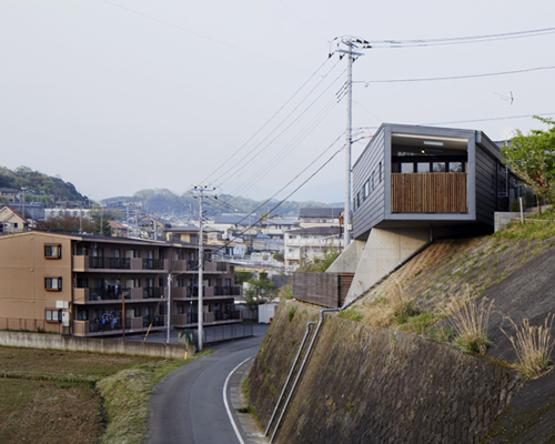 yo yamagata architects perches MS house atop steep incline