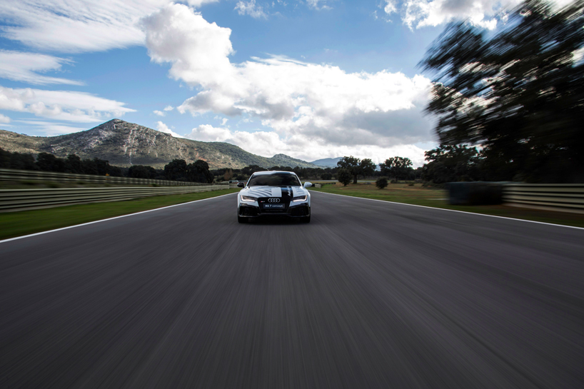 AUDI RS7 piloted driving concept car tested by designboom on ascari ...