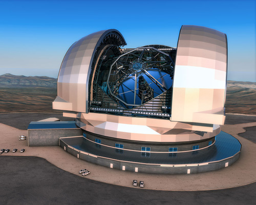 european extremely large telescope sited in chilean atacama desert
