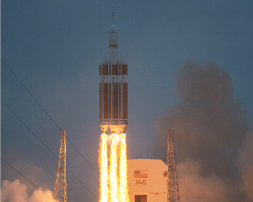 mars-destined NASA orion spacecraft launches for first test flight