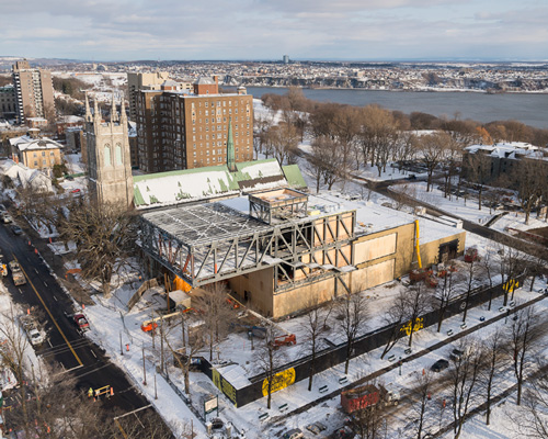 musée national des beaux-arts du québec by OMA tops out in canada
