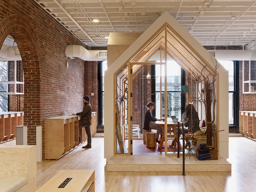 airbnb's portland office offers a diverse range of working environments