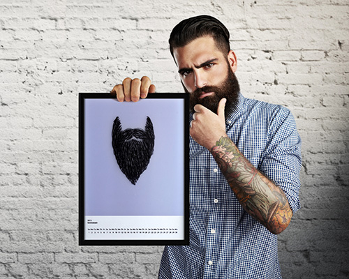 bearded year calendar by anna marinenko grows with its owner