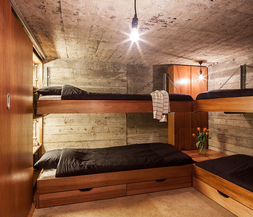 b-ild converts an old concrete bunker into a holiday home