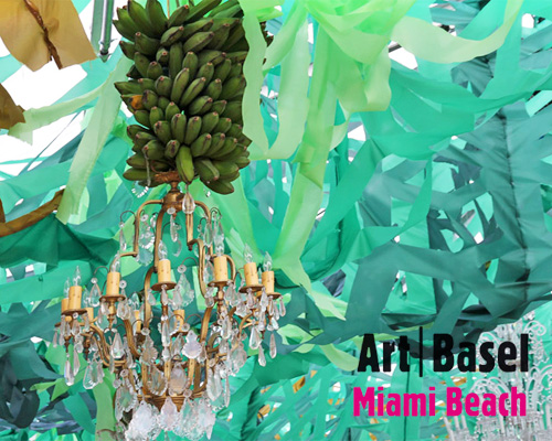 banana chandeliers by gonzalo fuenmayor at faena district miami beach