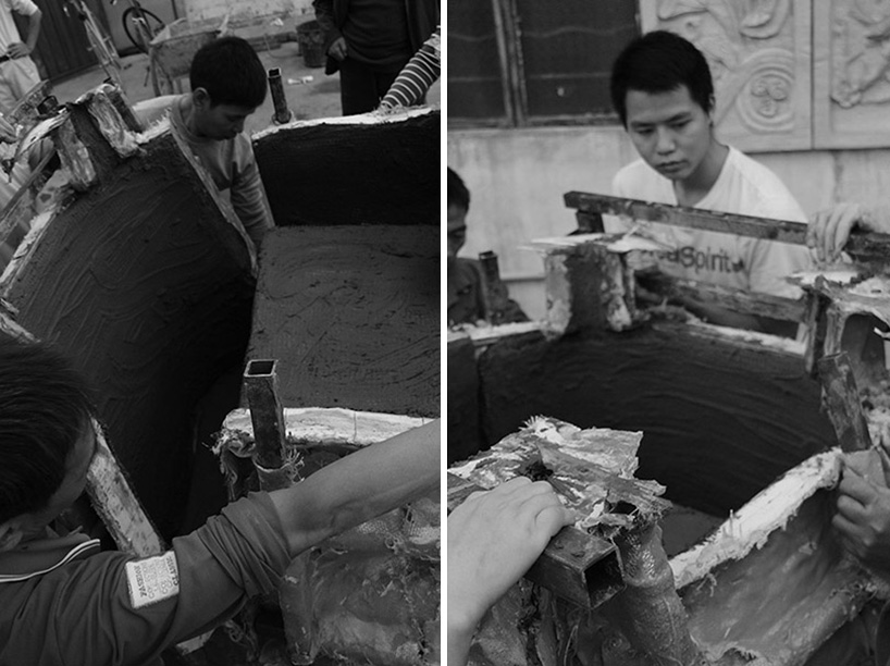 bentu design concrete sofa guangzhou academy of fine arts designboom