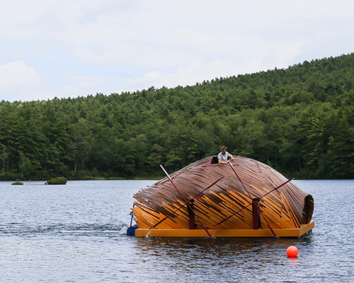 floating creatura project constructed by summer camp kids