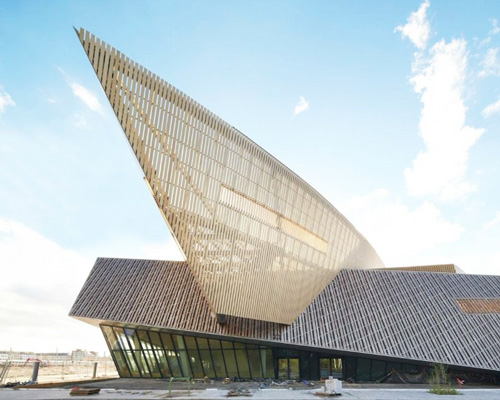 daniel libeskind's mons convention center opens in belgium