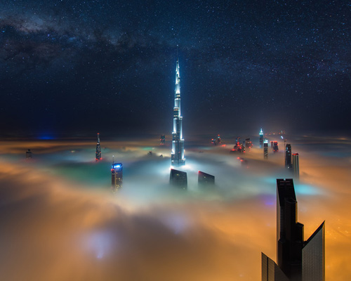 dubai skyscrapers form celestial cityscape in daniel cheong's captures