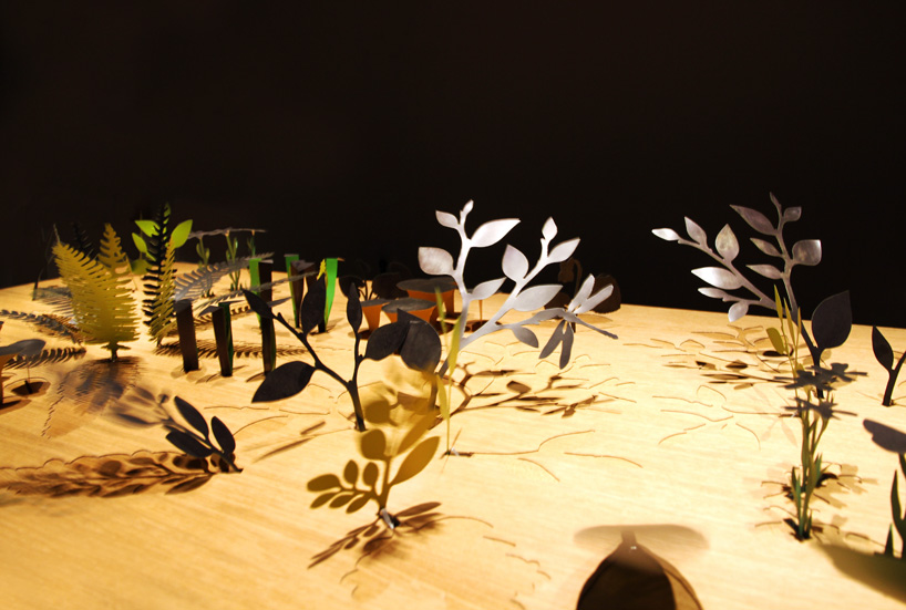 ephemerā kinetic table installation by mischer'traxler for perrier-jouet at design miami/