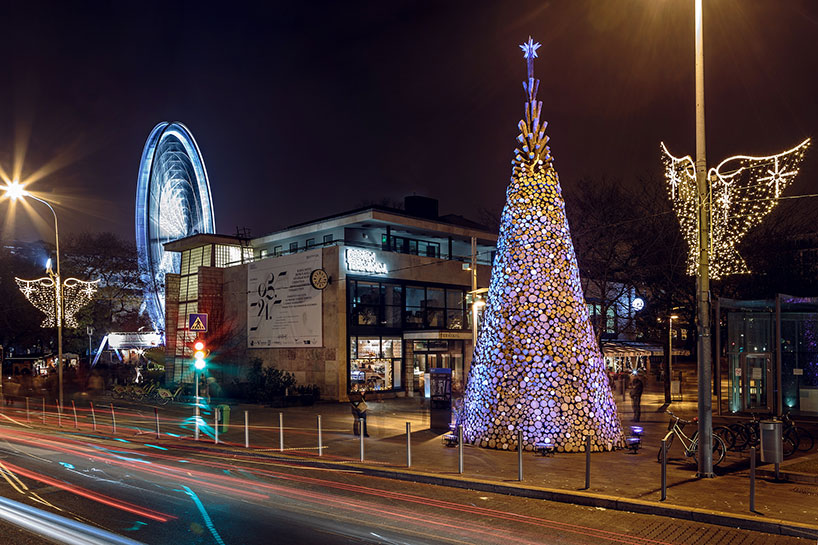 hello wood re-imagines a christmas tree that gives back