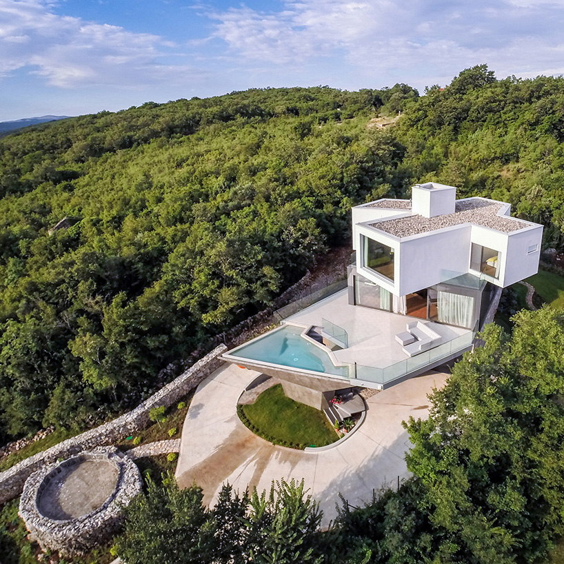 turato architecture stacks angular gumno house on croatian island