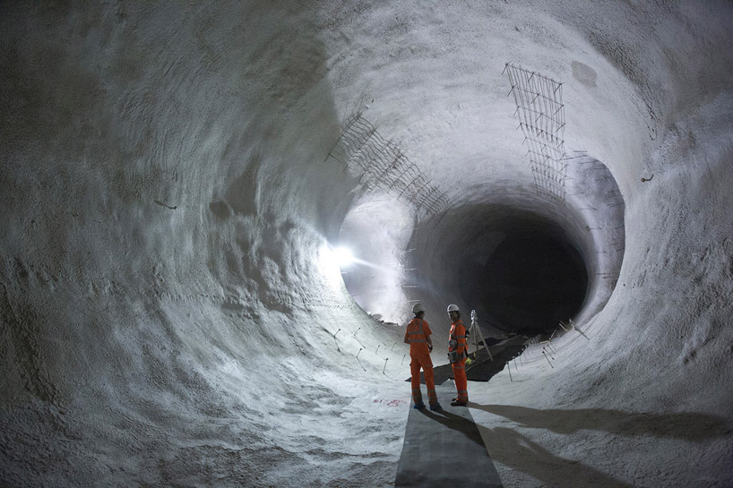inside the underground network of crossrail construction in london