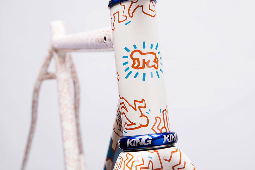 coarse fabrication pays tribute to keith haring with cross bike frame