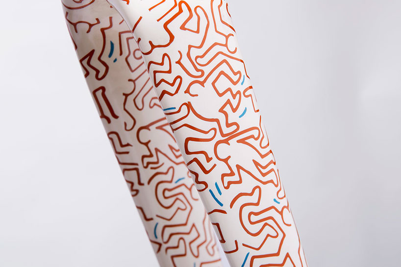coarse fabrication pays tribute to keith haring with cross bike frame