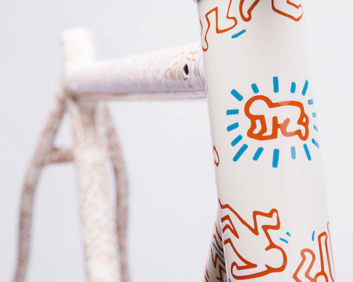 coarse fabrication pays tribute to keith haring with cross bike frame