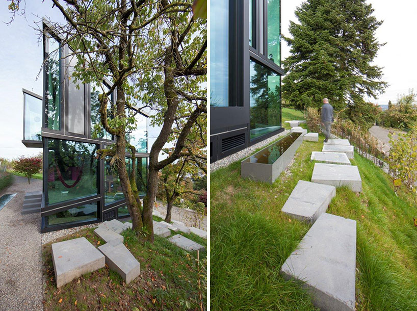 L3P architekten forms trubel after an ascending vineyard stock