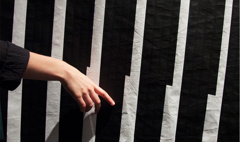 scientific skin: responsive + conductive ink tapestry installation
